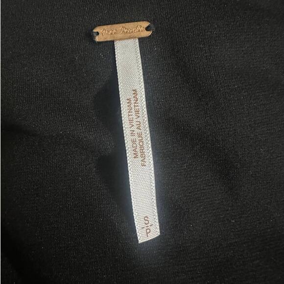 Free People Boucle Knit Bodycon Cap Sleeve Dress Little Black Dress LBD S Small - Picture 14 of 14